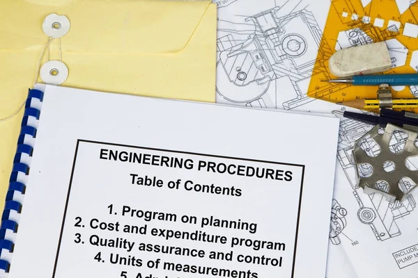 Engineering procedure concept — Stock Photo, Image