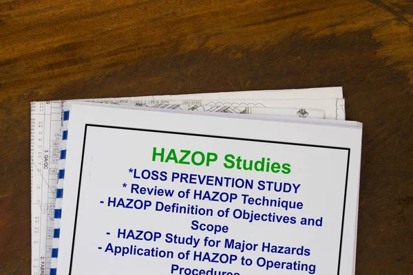 Hazard and Operability - HAZOP — Stock Photo, Image