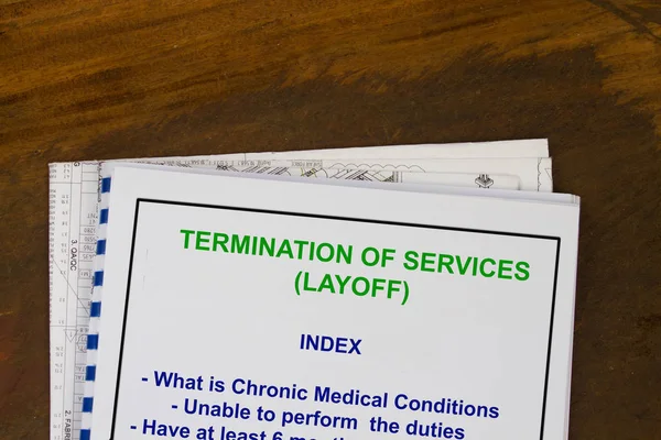 Layoff termination of job concept — Stock Photo, Image