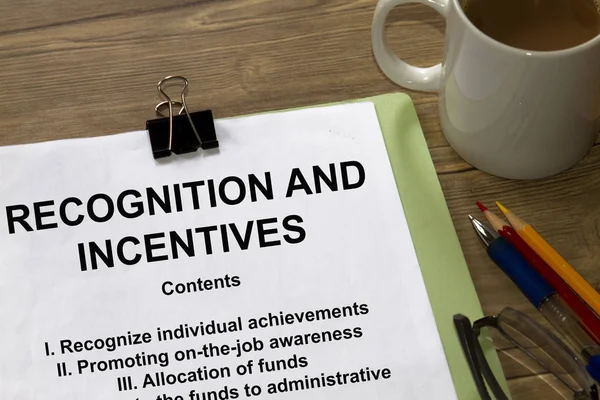 Recognition and incentives — Stock Photo, Image