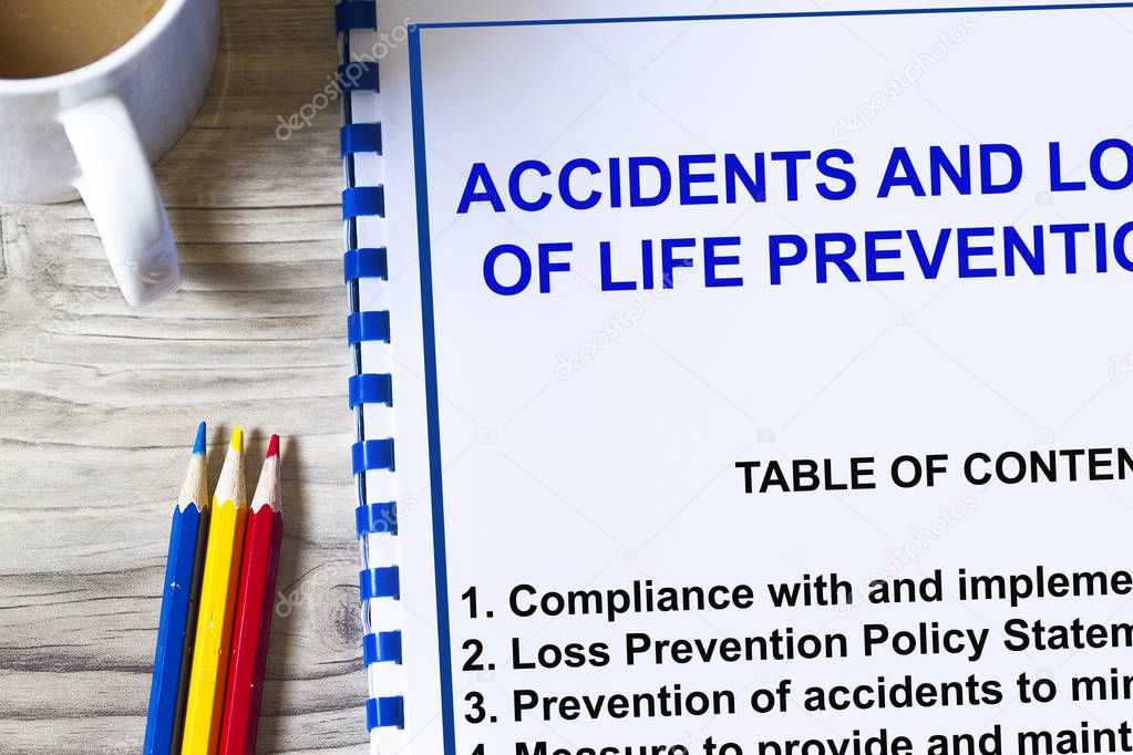 Loss prevention and accident prevention concept