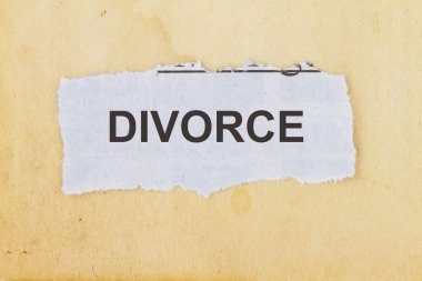 Boşanma gazete kesme 