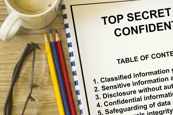 Top secret classified — Stock Photo, Image