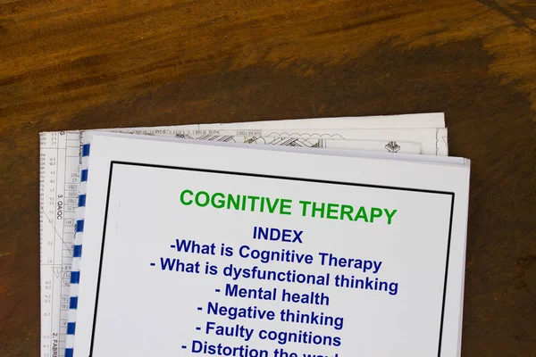 Concepto de Terapia Cognitiva —  Fotos de Stock