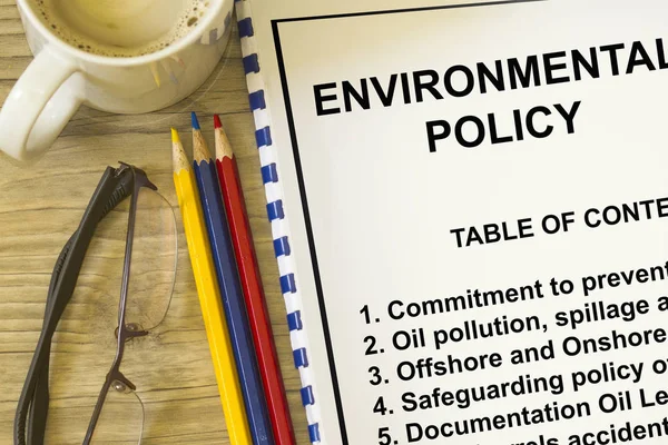 Concept de politique environnementale — Photo