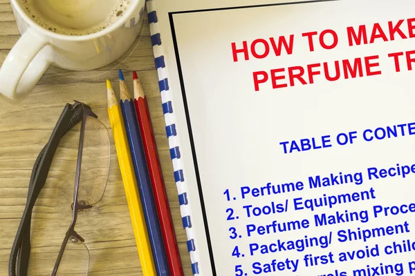 Perfume making business — Stock Photo, Image
