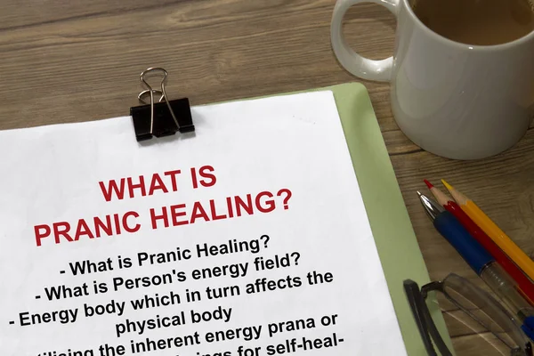 Μελέτη και επιστήμης του pranic healing — Φωτογραφία Αρχείου