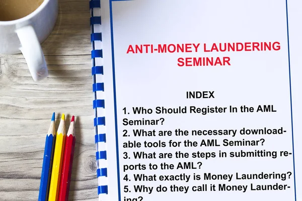 Anti money laundering concept — Stock Photo, Image