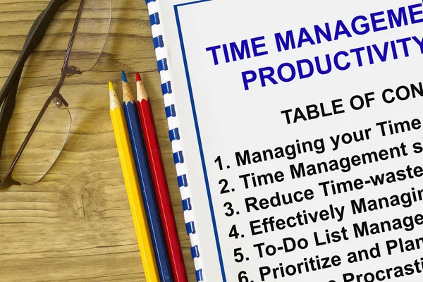 Gestione del tempo e produttività — Foto Stock