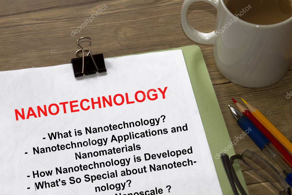 Nanotechnology presentation concept