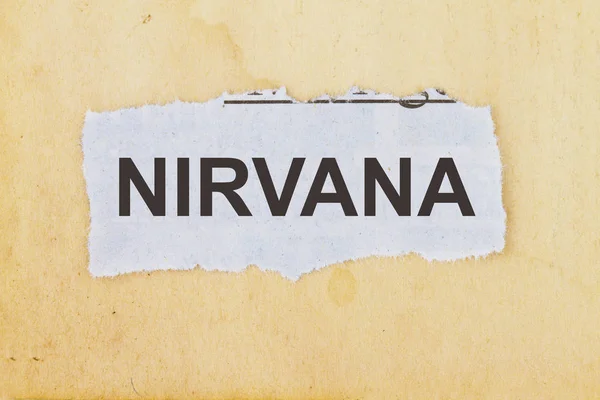 Nirvana newspaper cut out i — Stock Photo, Image