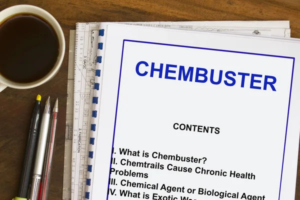 Chembuster - un gadget para controlar las estelas químicas —  Fotos de Stock