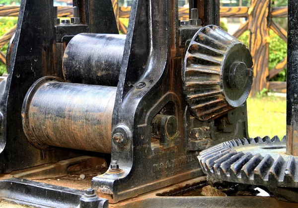 Vintage yıpranmış vites şeker fabrikası 