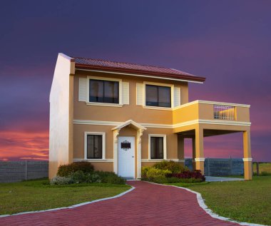 İtalyan tarzı bir ev modellenmiştir 