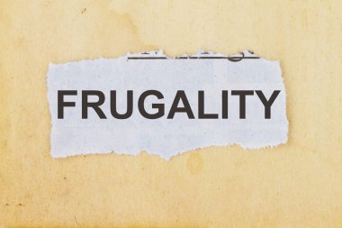 Tutumluluk gazete kesme 