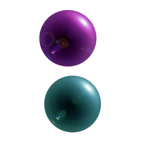 Circular orbs round illustration glowing — Stock Photo, Image