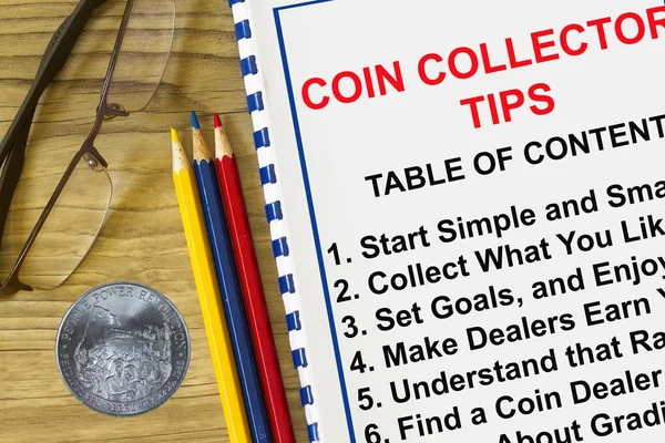 Coin collectopr tips — Stock Photo, Image