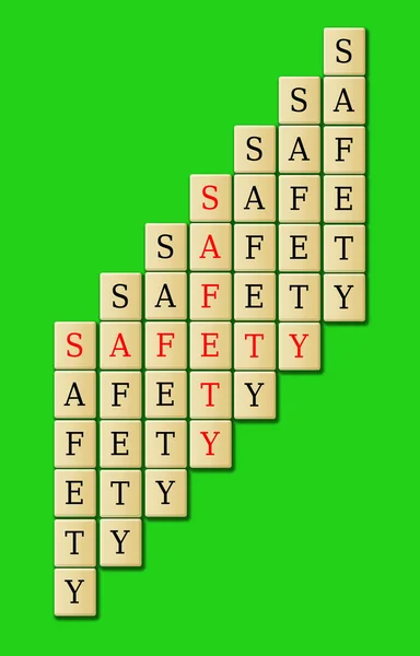 Safety illustration arrangement — Stock Photo, Image