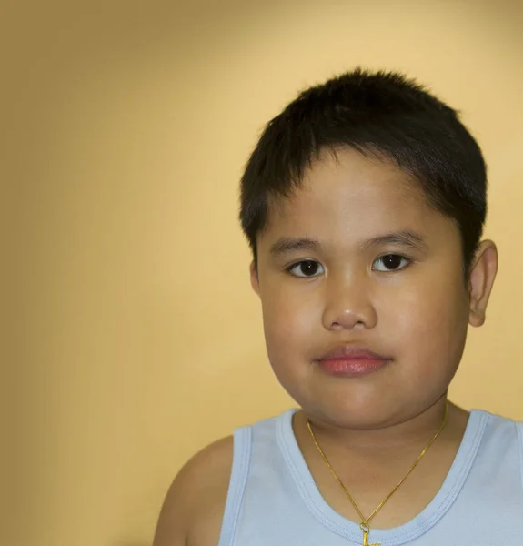 Portrait of a young handsome asian child — Stock Photo, Image