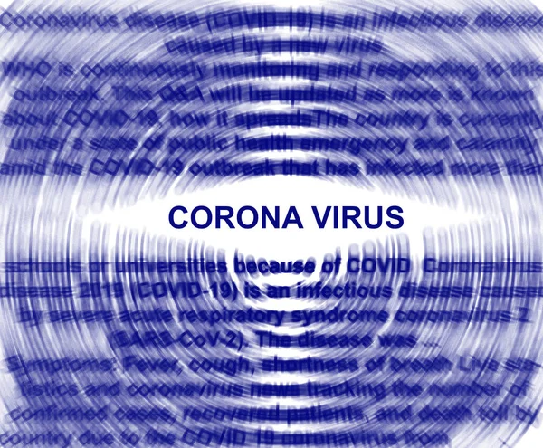 Konsep Corona Virus Radial Burst — Stok Foto
