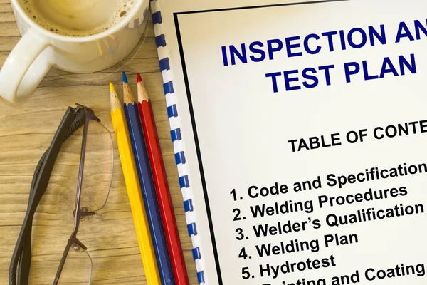 Inspection Test Plan Concept — Stock Photo, Image