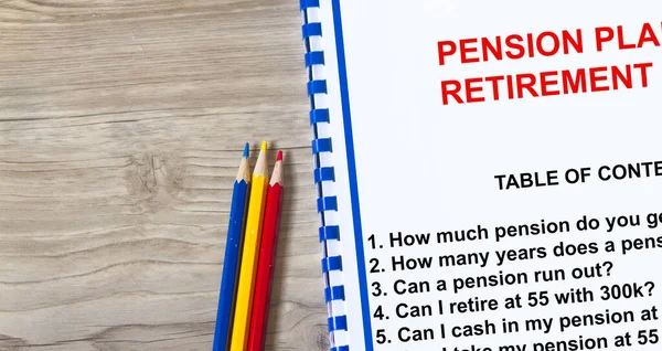 Personal Pension Plan Concept Retirement — Stock Photo, Image