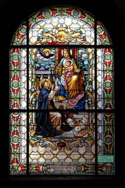 Meryem Ana ile bebek İsa ve dominic Aziz