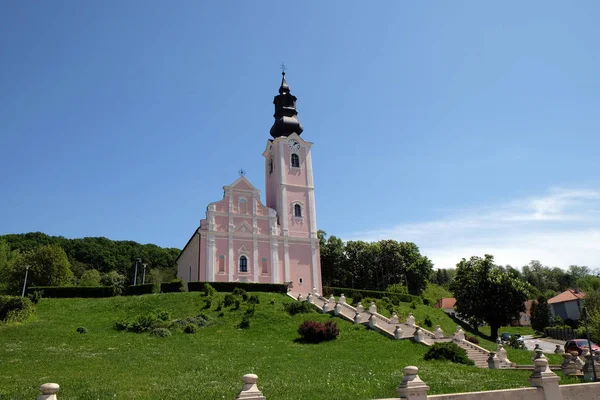 Kostel Nanebevzetí Panny Marie v Pakrac, Chorvatsko — Stock fotografie