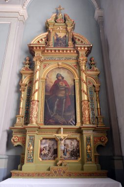 Saint George sunak Basilica İsa Kutsal Kalp Zagreb, Hırvatistan