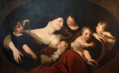 Carlo Cignani: Caritas, Hırvat bilim ve sanat Zagreb maruz