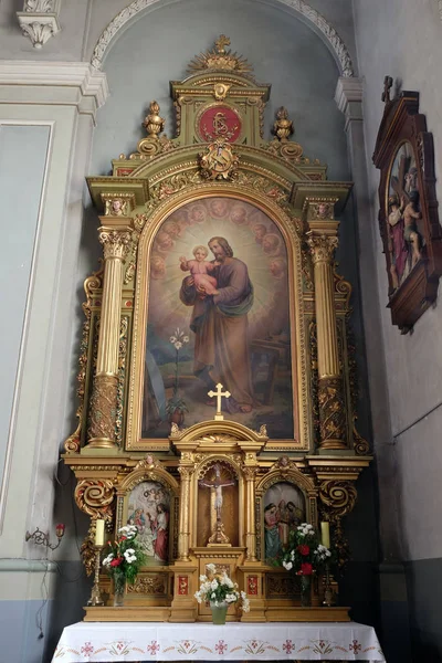 Saint Joseph holding çocuk İsa — Stok fotoğraf