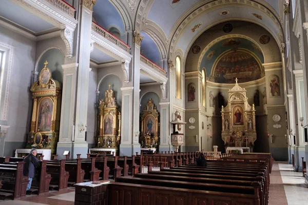 Nationale Basiliek van het heilig hart van Jezus in zagreb, Kroatië — Stockfoto