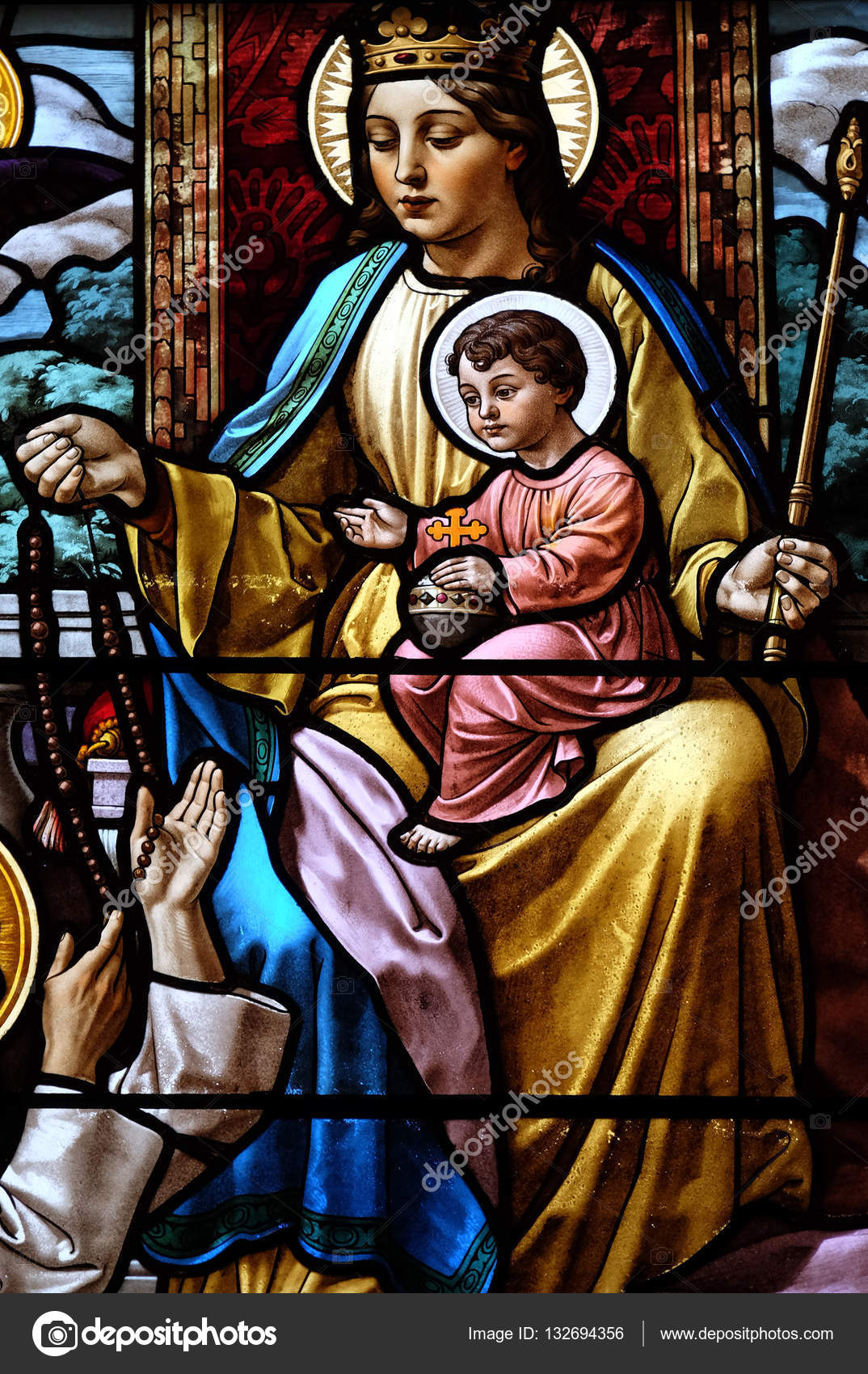 Vergine Maria con Ges¹ bambino — Foto Stock