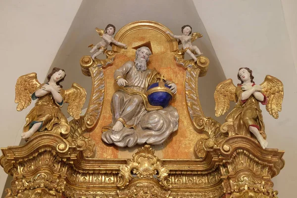 Gud Fader Det Huvudsakliga Altaret Kapellet Saint Roch Zagreb Kroatien — Stockfoto