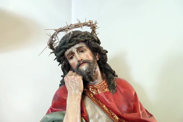Jesus krönt med törnen — Stockfoto