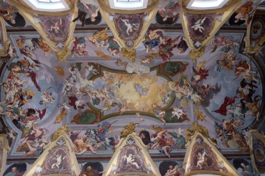 Ljubljana, Slovenya Aziz Nikolaos katedral tavan fresk adanmış