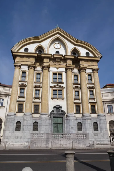Igreja Ursulina da Santíssima Trindade em Liubliana, Eslovênia — Fotografia de Stock