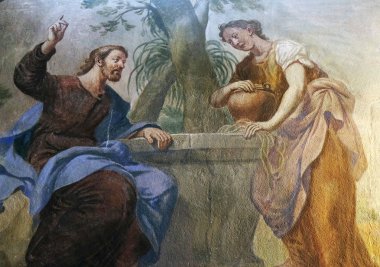 Jesus and the Samaritan Woman clipart