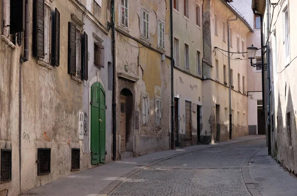 Street in the old city center of Ljubljana, Slovenia — Stock Photo, Image