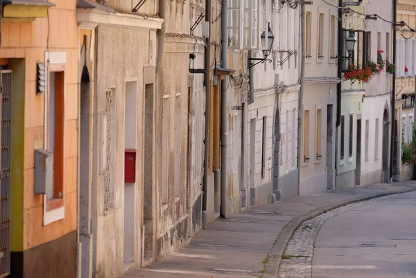 Romantik Ortaçağ eski şehir merkezi. Ljubljana, Slovenya — Stok fotoğraf