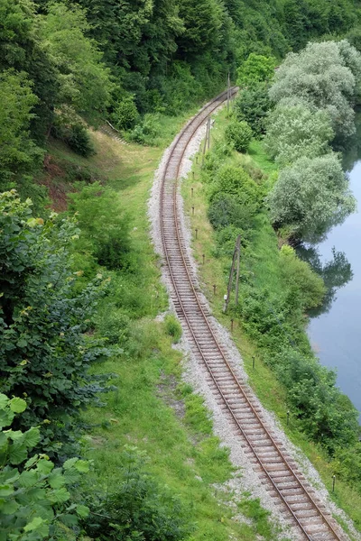 Vecchia curva ferroviaria — Foto Stock