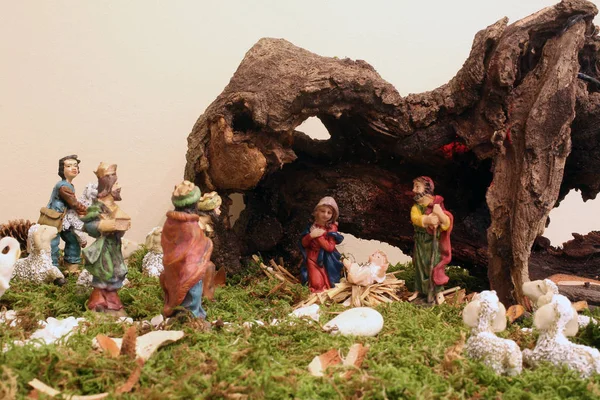Presepe, nascita di Gesù — Foto Stock