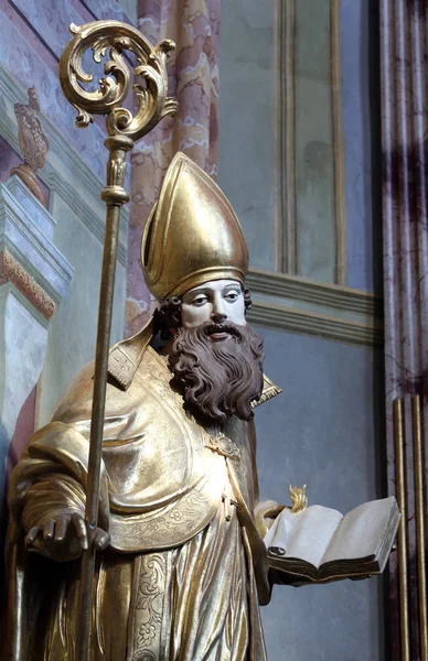 Ambrose άγαλμα του Αγίου — Φωτογραφία Αρχείου