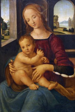 Okul Lorenzo di Credi: Madonna çocuk ile