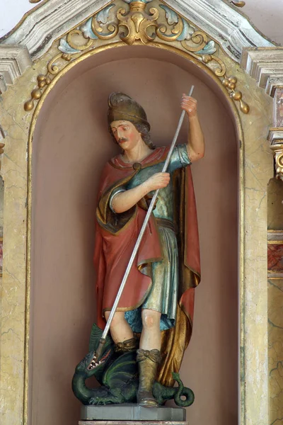 Sfântul Gheorghe uciderea dragonului — Fotografie, imagine de stoc
