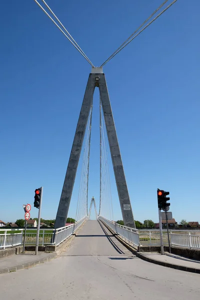 Bridge over the Sava River in Martinska Ves, Croatia — Stock Photo, Image