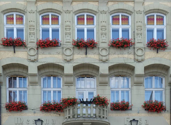 The City Hall facade in Ptuj, Slovenia — Stock Photo, Image