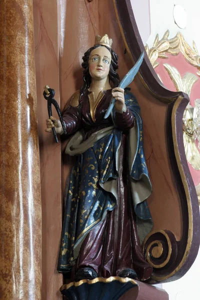 Saint Apollonia statue — Stock Photo, Image