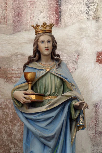 Saint Barbara statue — Stock Photo, Image