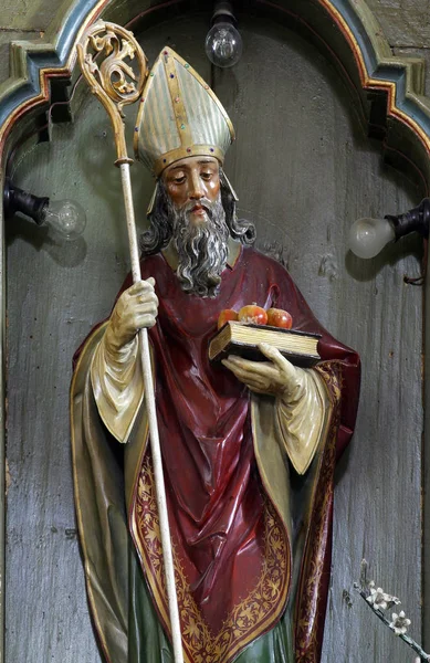 Standbeeld van Sint Nicolaas — Stockfoto